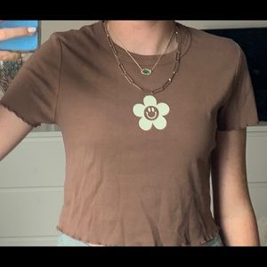 Pacson baby tee with flower